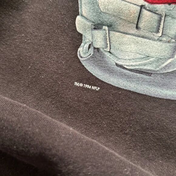 Vintage 1994 Salem Sportswear NFL Houston Oilers Helmet Sweatshirt Size XL - Picture 3 of 7